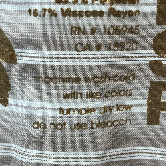 Element Skateboard Projects men’s button down shirt, tan/cream striped, size M - Picture 4 of 12